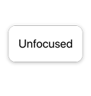 An image of a button. Because the button is unfocused, it displays a white background and black content and it appears very close to the surface of the background.