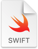 Image of a document icon for a Swift file.