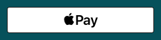 A white, outlined Apple Pay button over a dark green background.