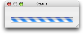 A status dialog in Interface Builder
