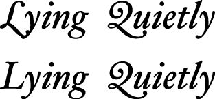 Allowing and preventing glyph overlap