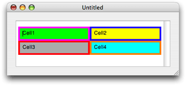 Table output