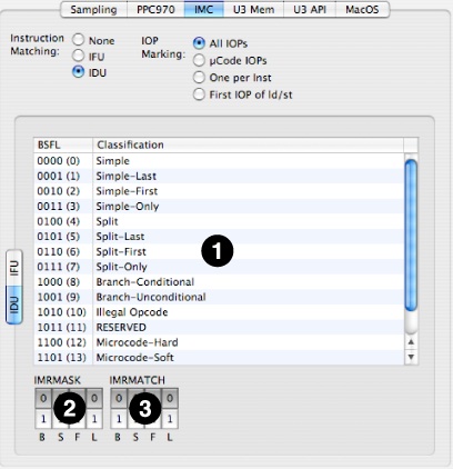 PowerPC 970 IMC (IDU) Configuration Tab