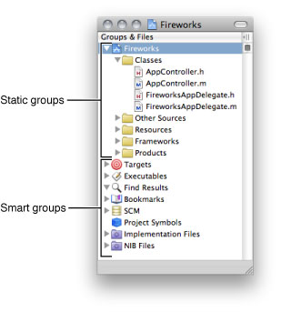 Groups & Files list