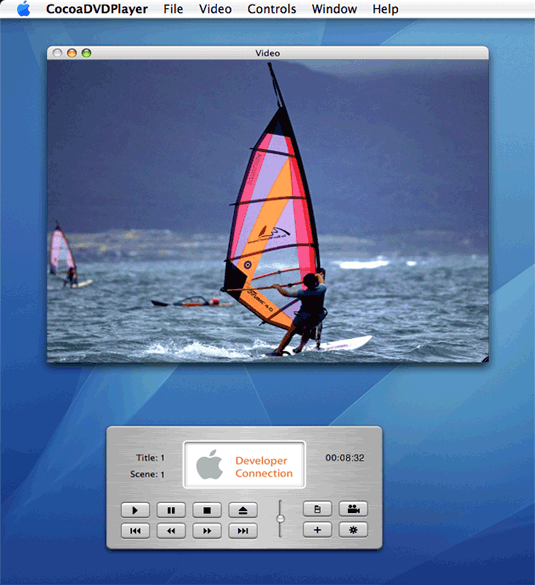 CocoaDVDPlayer user interface