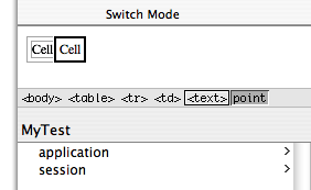 Selecting a table row