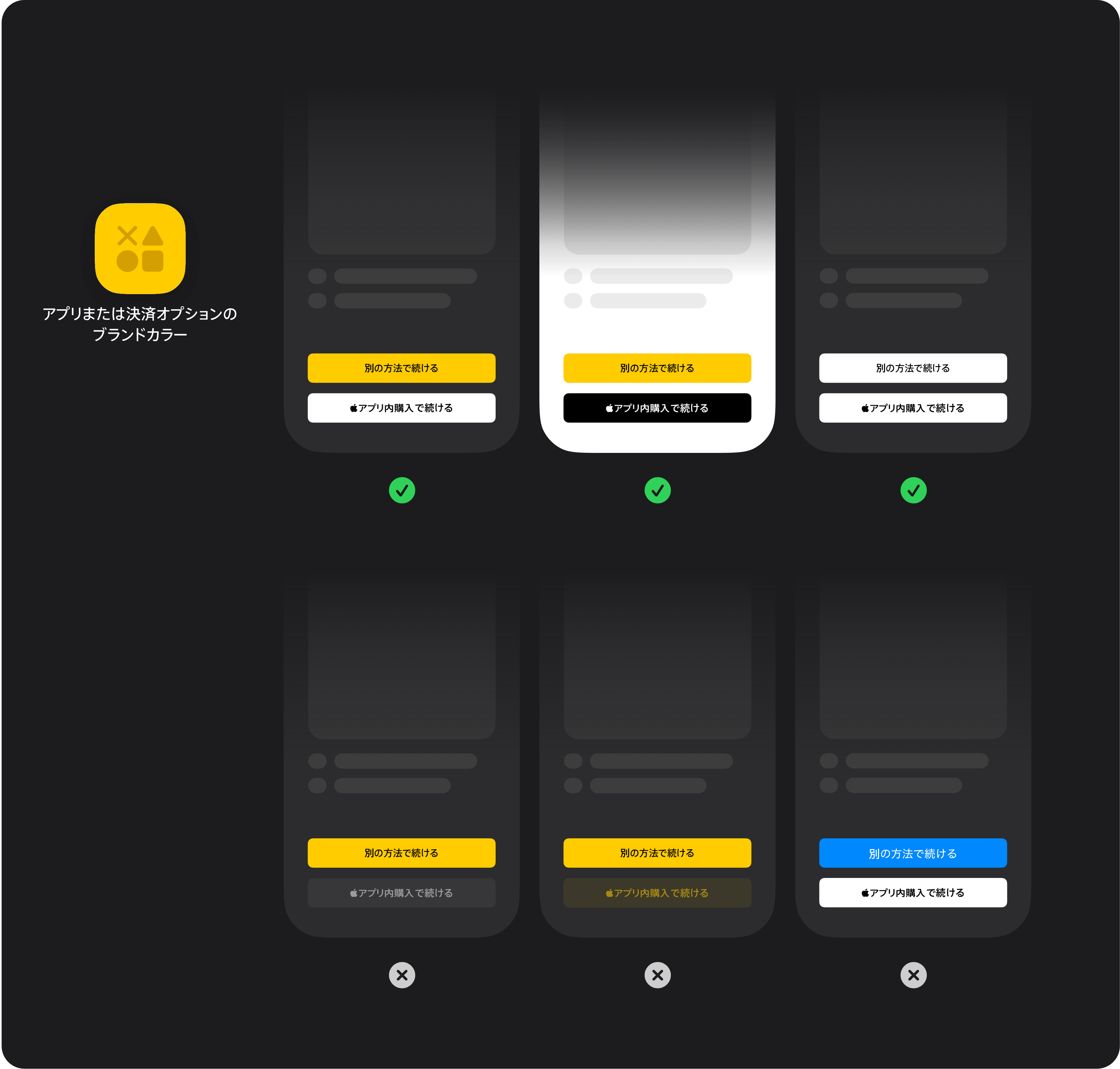 Appleアプリ内購入のボタンをブランド化した例