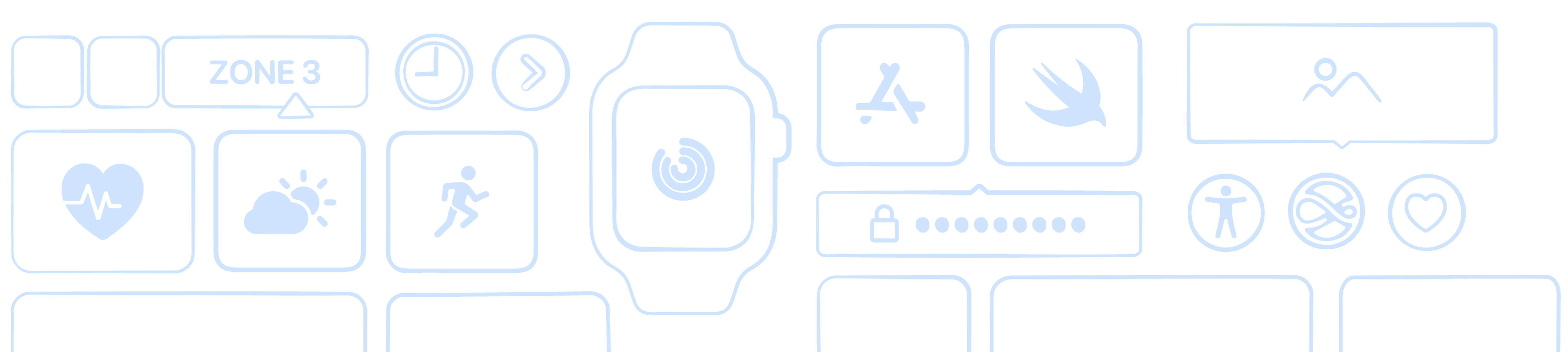 Storyboard of a new watchOS application and technologies.